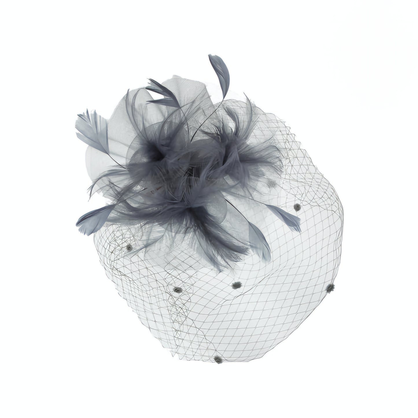 3 Rose Feather With Veil