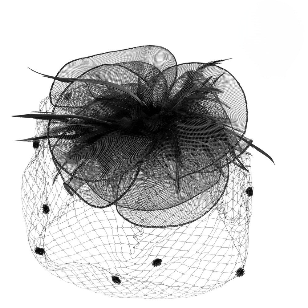 Feather Mesh Net Fascinator