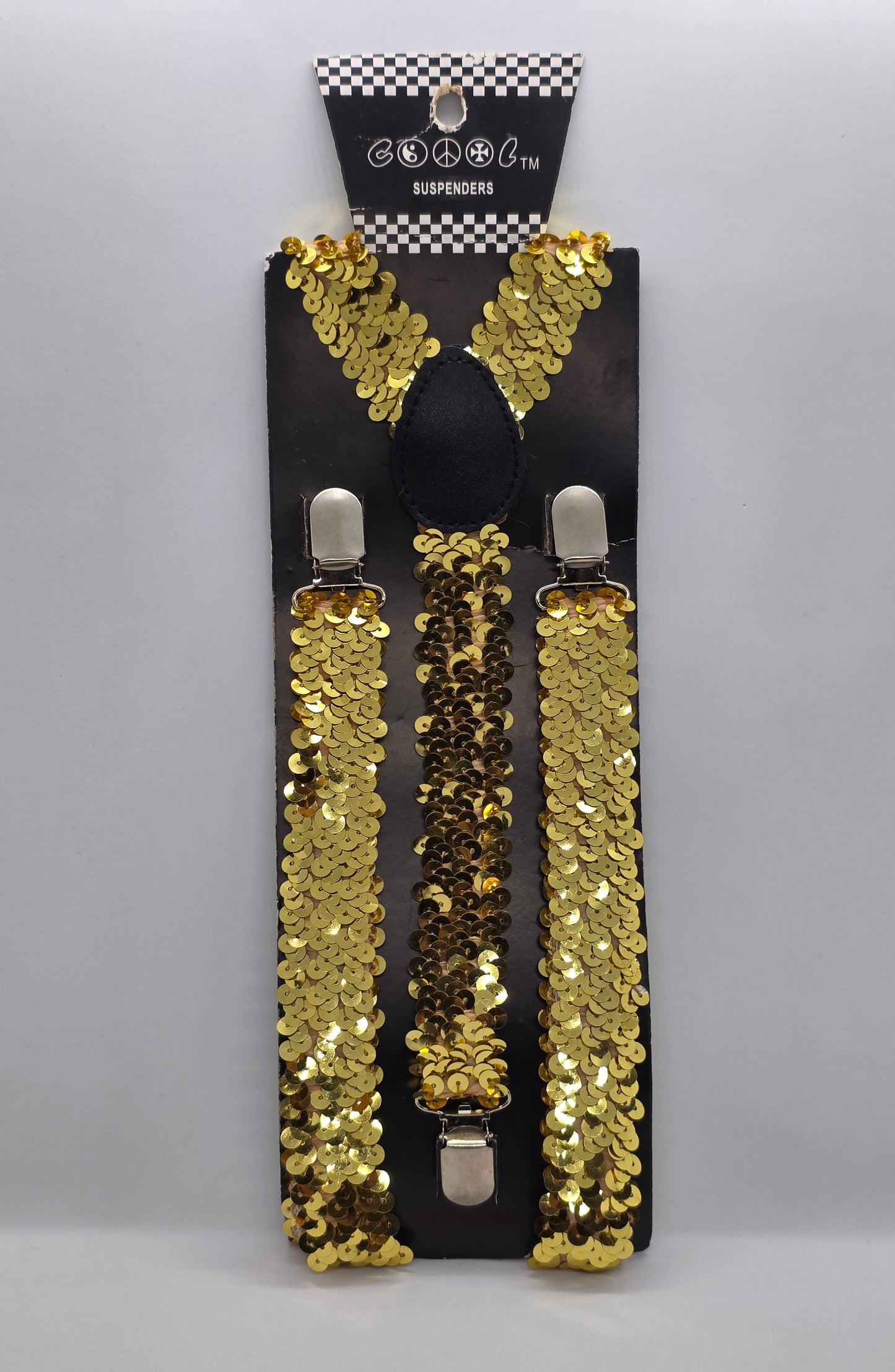 Adult Gold Sequin Suspender