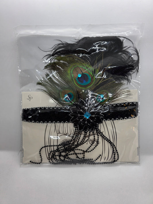 Flapper Peacock Gatsby Sequin Bead