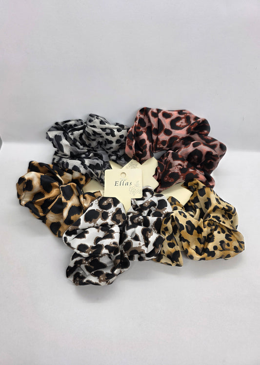Leopard Scrunchies