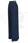 1940's Hepburn Pleated Trousers - Navy