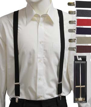 Adult Solid Dress Suspenders