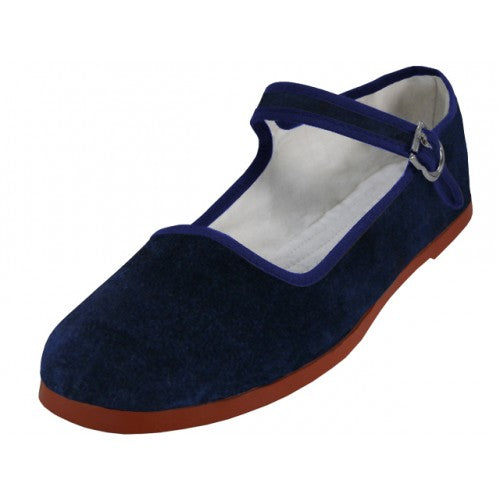 Velvet Classic Mary Jane - Navy