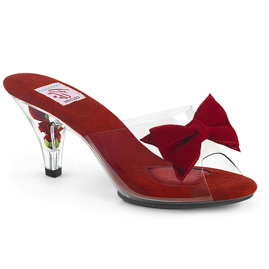 Belle 301 Bow - Clear / Red