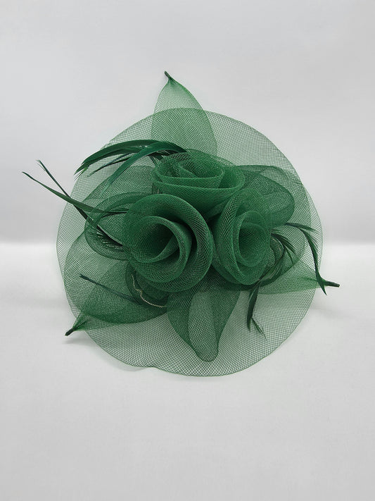 3 Rosette Light-Up Mesh Fascinator