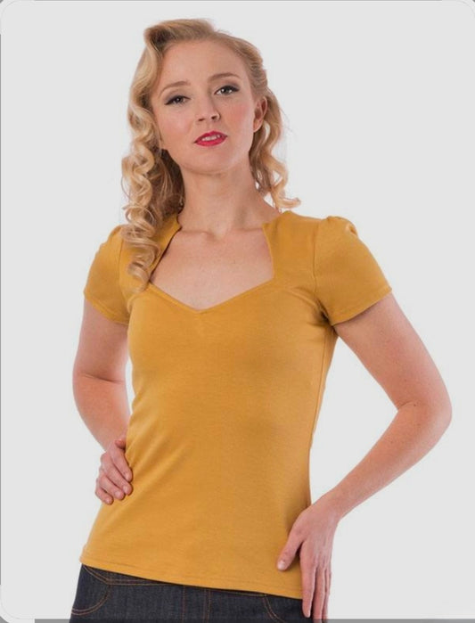 Sophia Top In Mustard