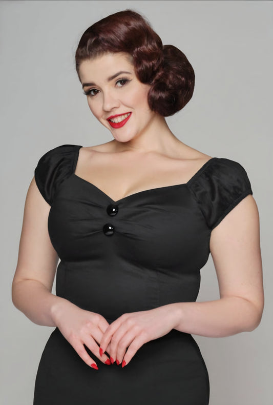 Dolores Top Solid Black