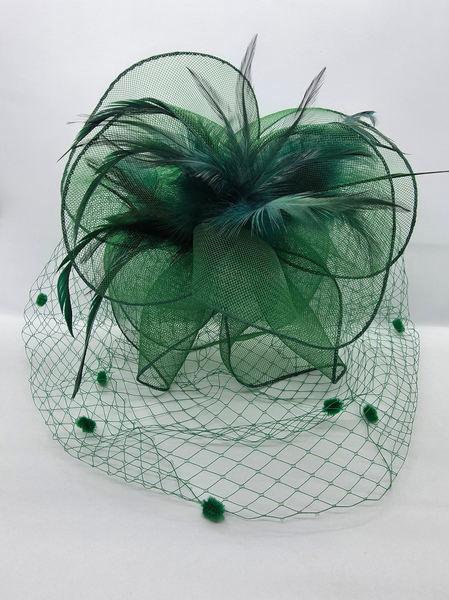 Feather Mesh Net Fascinator