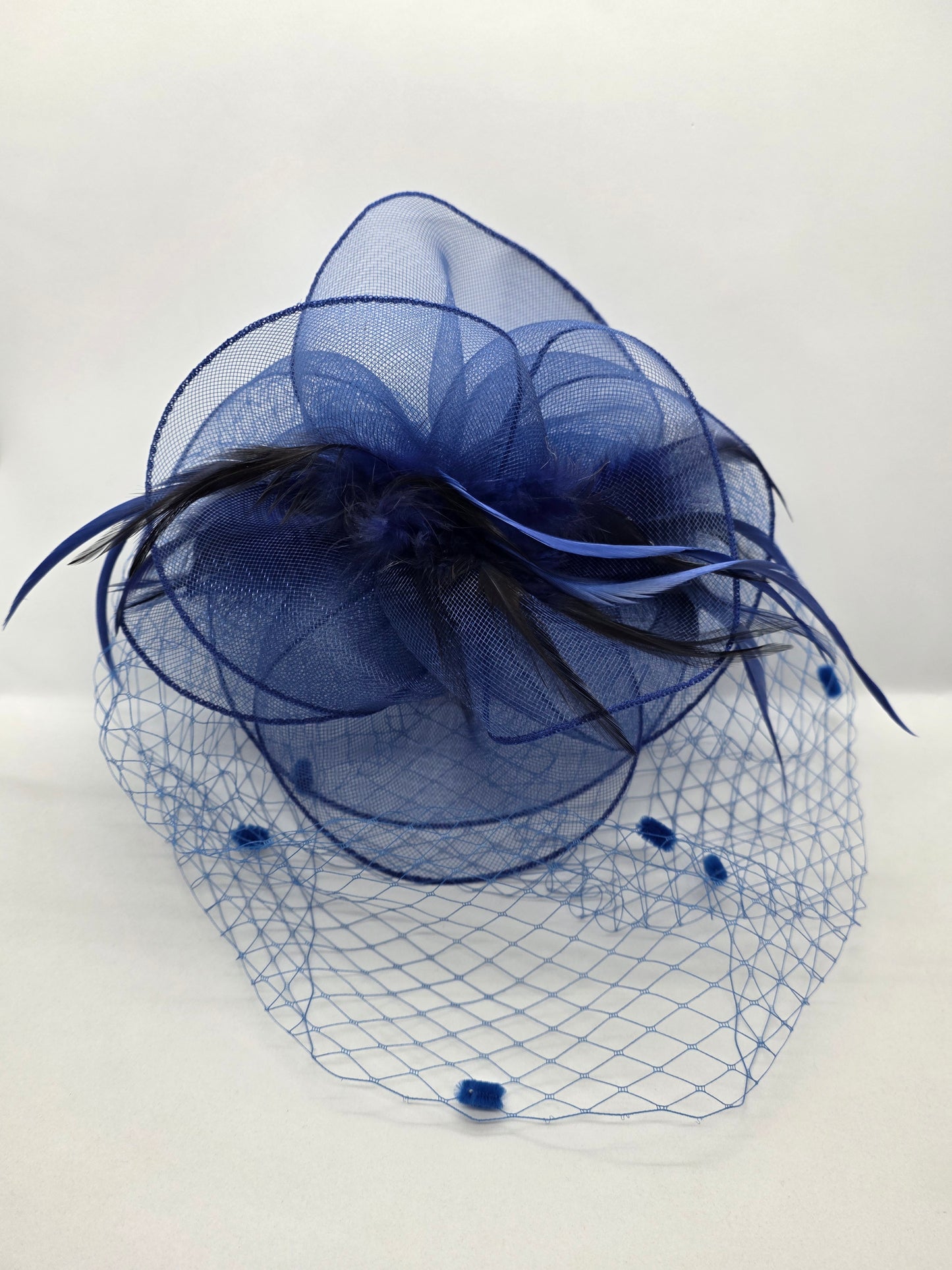 Feather Mesh Net Fascinator